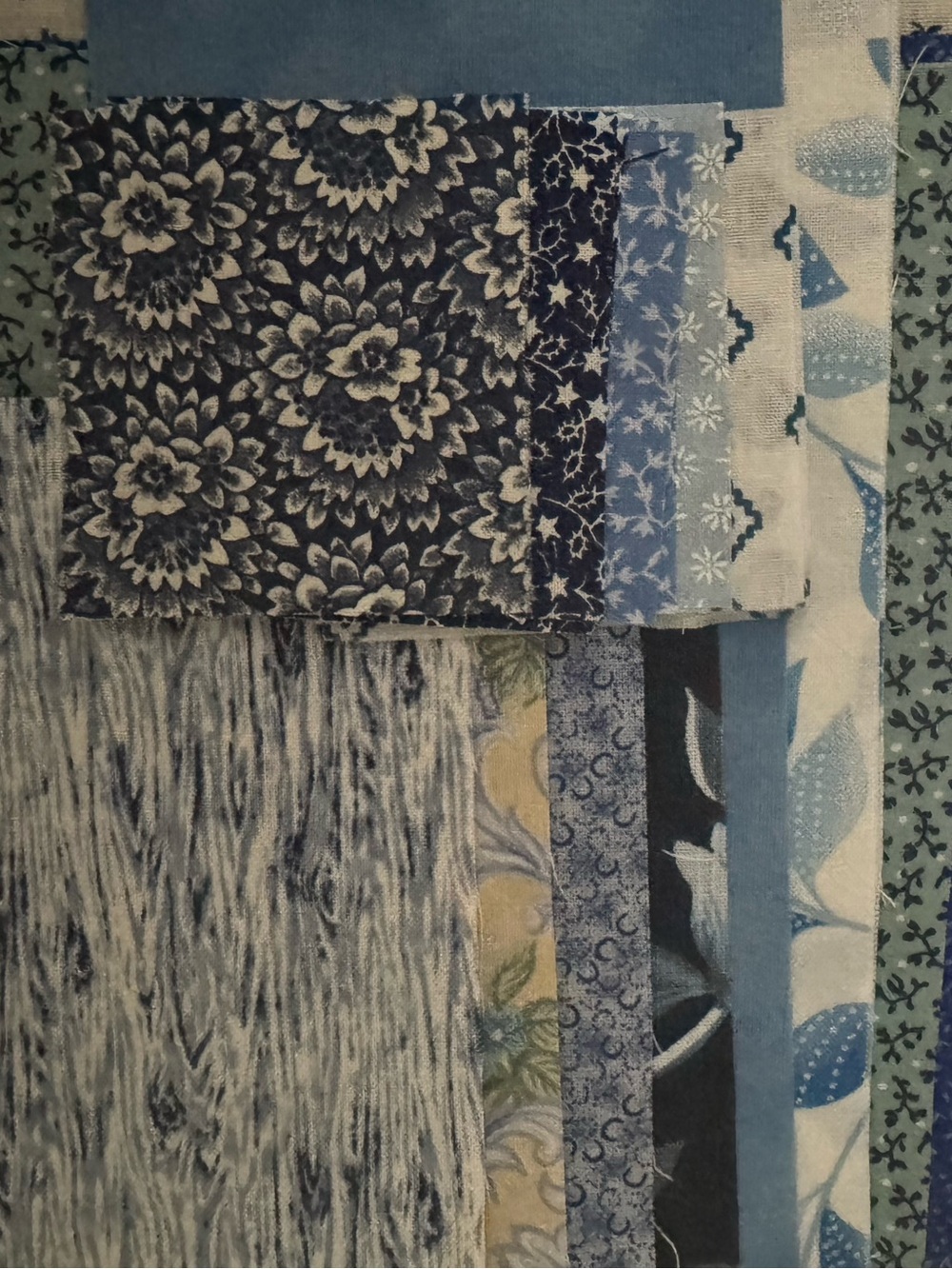 Vintage Blue White Sewing Notions Junk Journal Kit‎ Lace Embroidery Buttons Lot - Picture 10 of 13